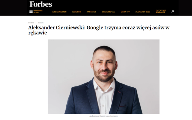 Artykuł w Forbes