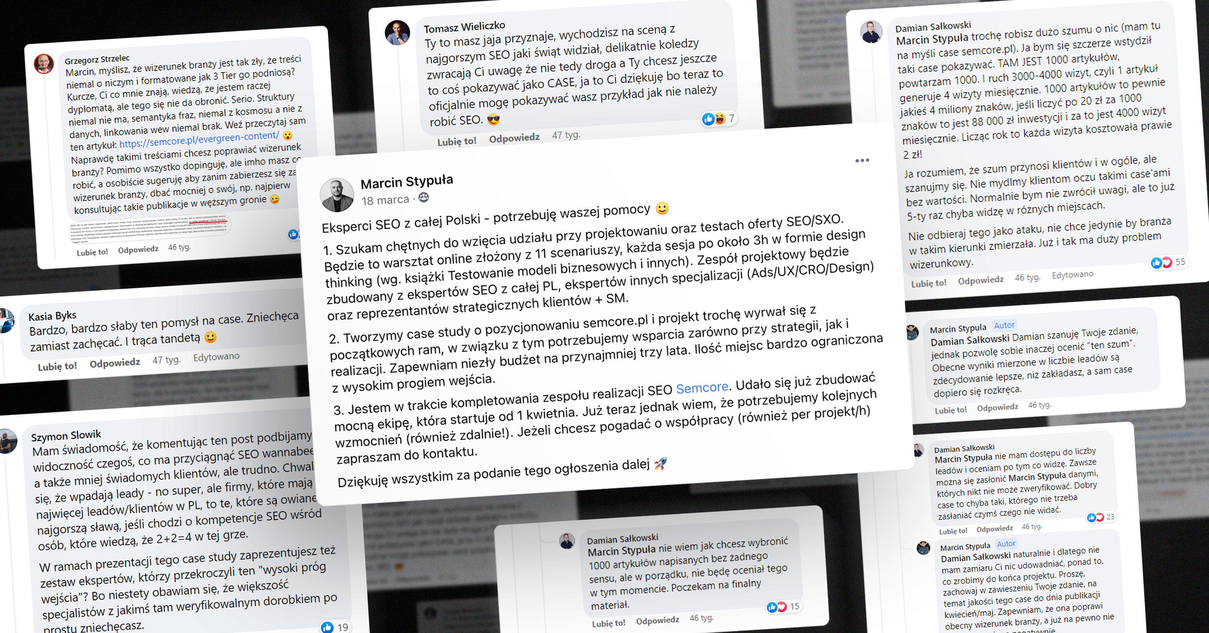 Komentarze z grupy SEO/SEM Polska