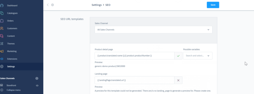SEO Shopware