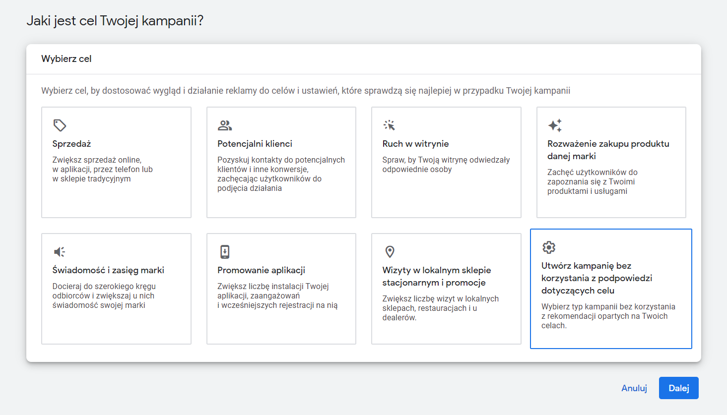 Dynamiczna kampania DSA w Google Ads. DSA krok po kroku