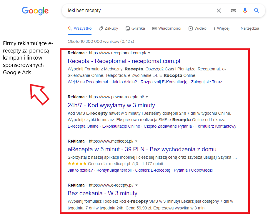 Reklama leków i reklama produktów leczniczych w Internecie