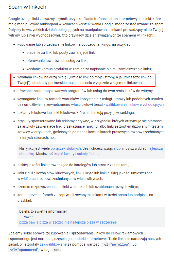 Czy wymiana linków jest bezpieczna dla SEO?