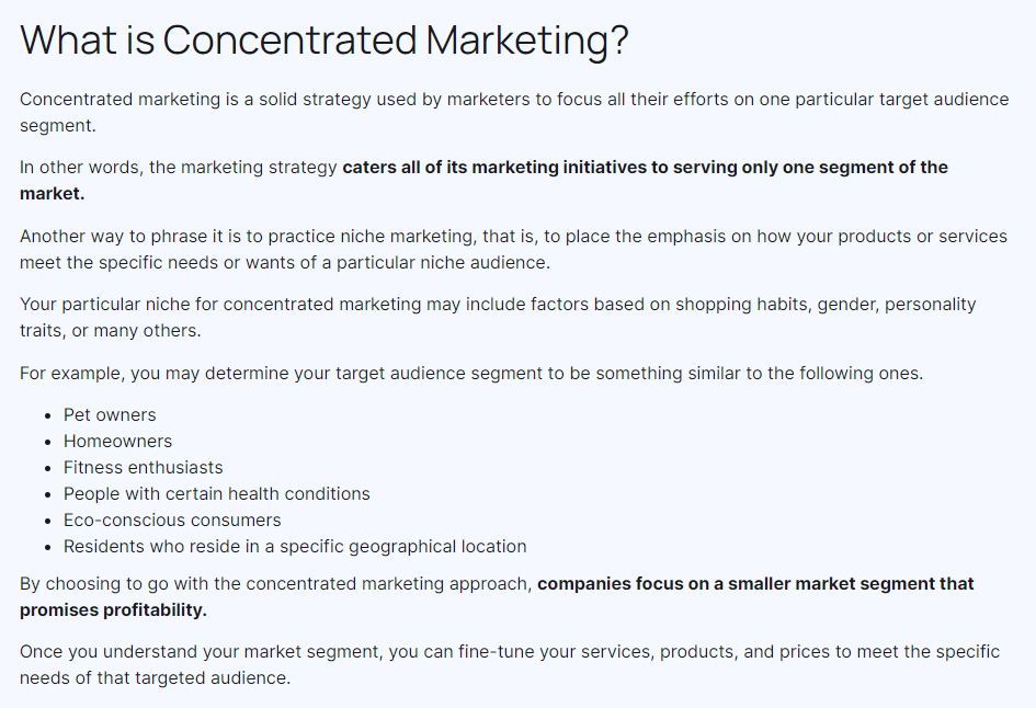 Marketing skoncentrowany – jak działa?
