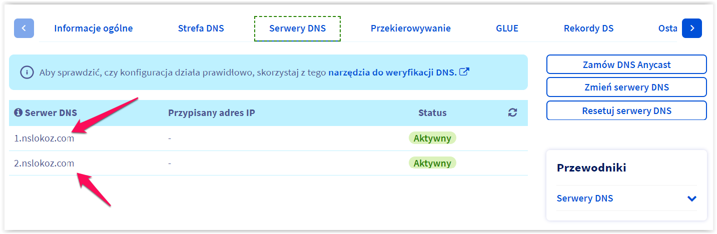 Jak przeprowadzić konfigurację DNS strony?