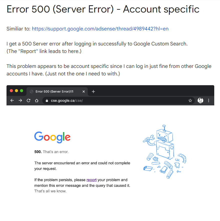 Internal Server Error – co oznacza i z czego wynika?