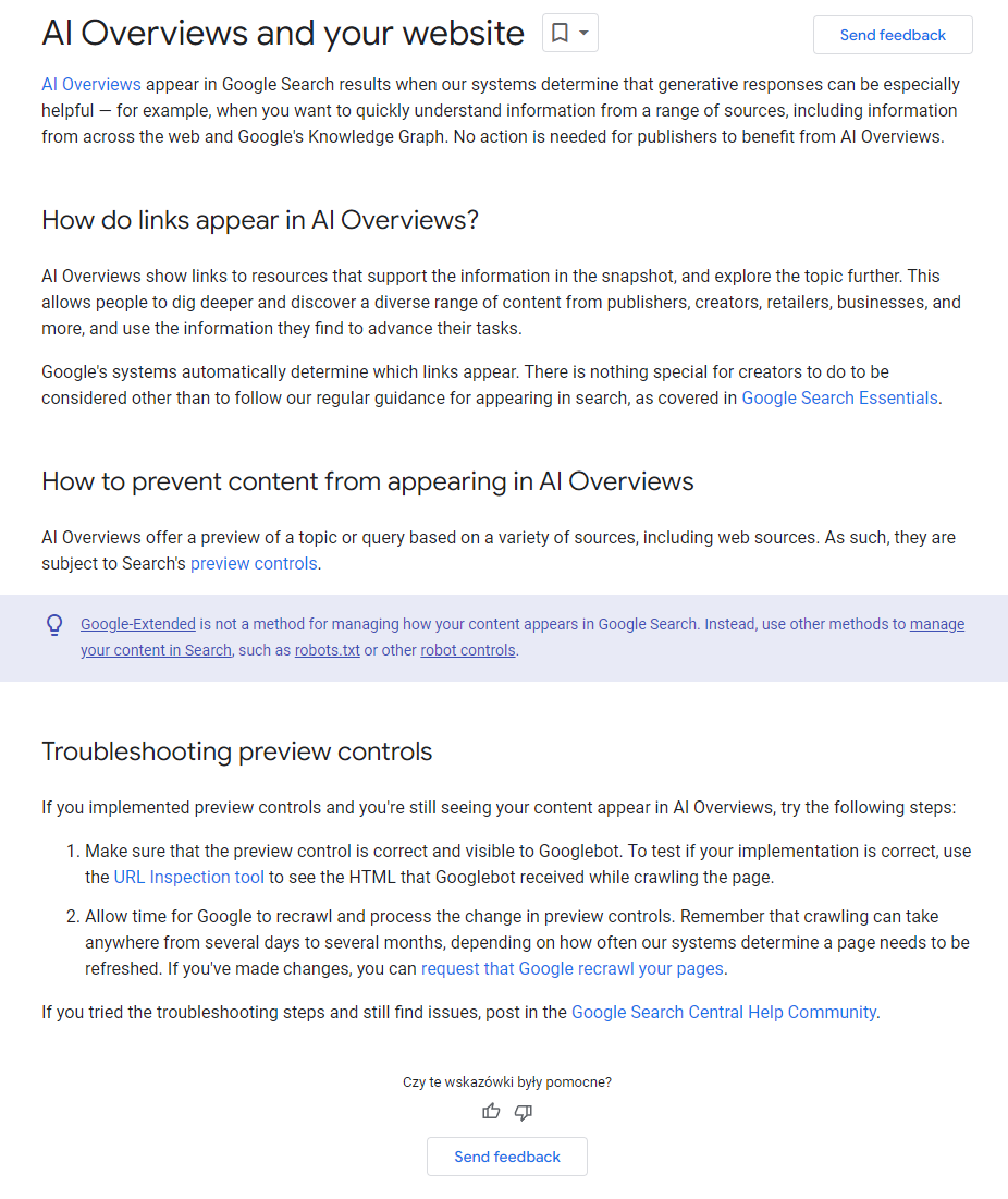 Dokumentacja Google na temat AI w SEO – najważniejsze informacje!