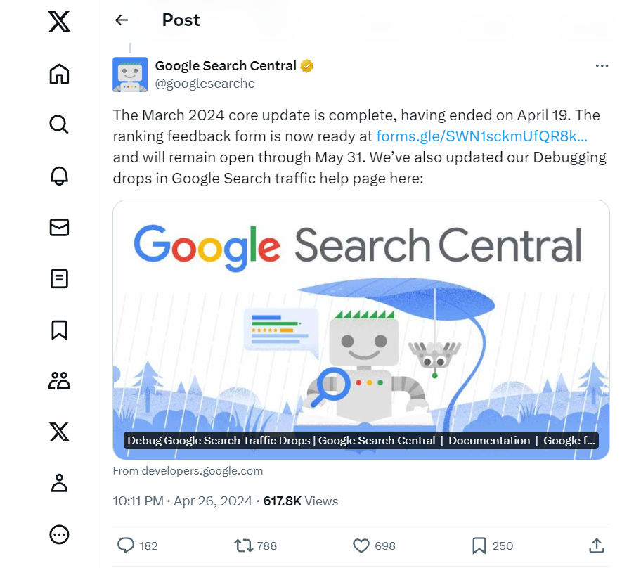 Core Update zakończony, Nowości w ChatGPT, Google o przychodach!