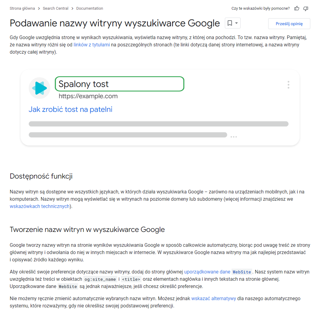 Naprawione nazwy witryn, SEO na desktopach, backlinki i CTR oraz HCU