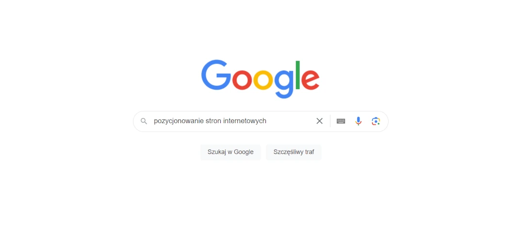 Widok panelu Google Trends