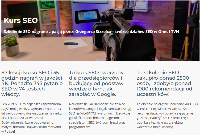 kurs seo z certyfikatem papaseo