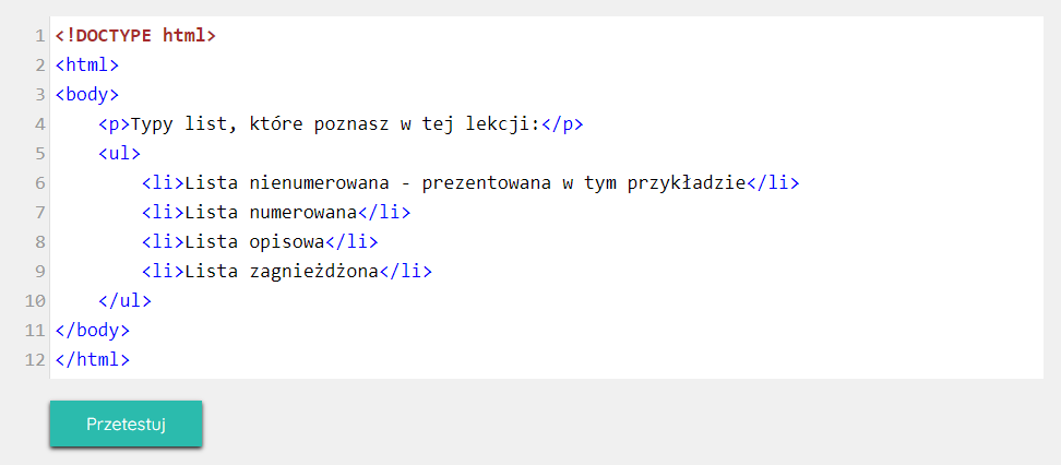 Lista w HTML – jak zrobić punktory przyjazne SEO?