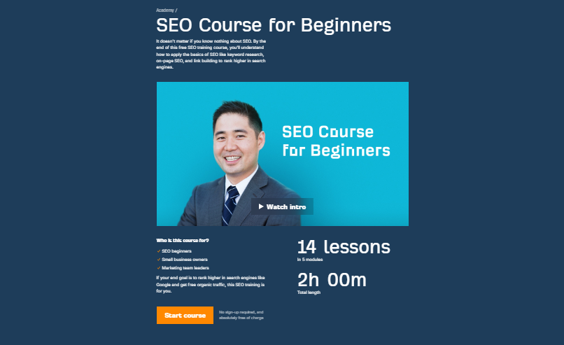 kurs optymalizacji stron internetowych ahrefs