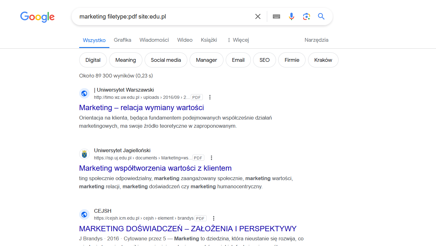 Jak wyszukiwać pliki w Internecie?