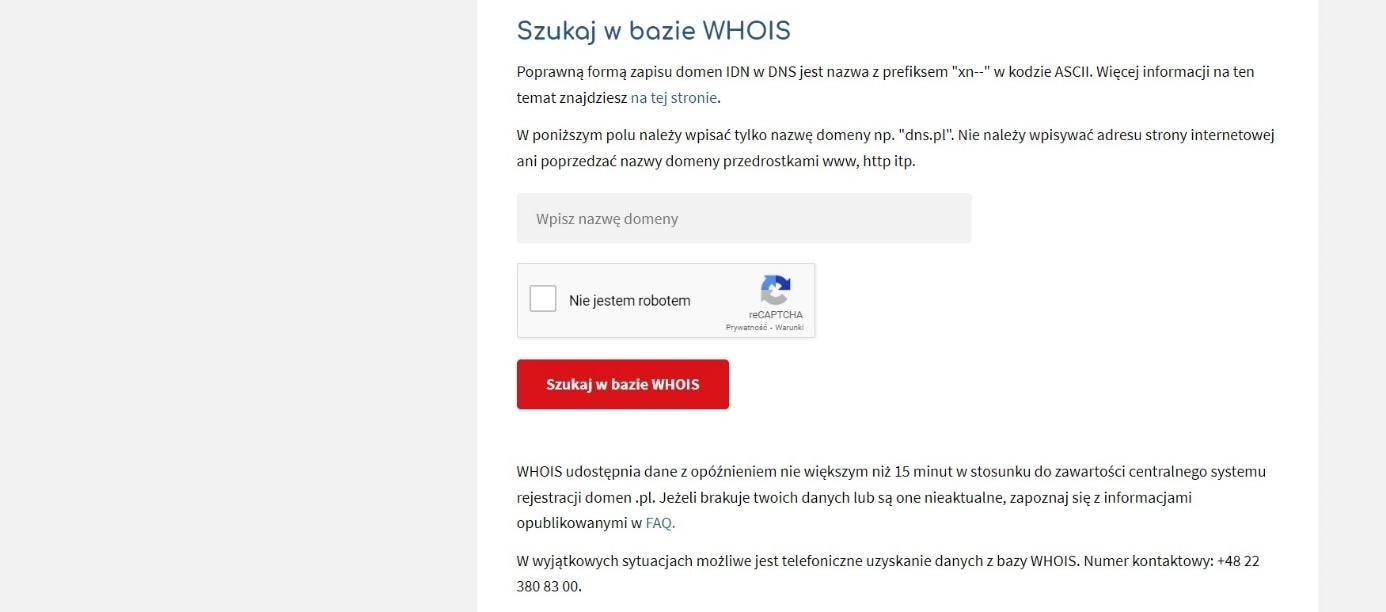 Jak sprawdzić informacje o domenie?